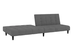 Sofá cama de 2 plazas terciopelo gris oscuro