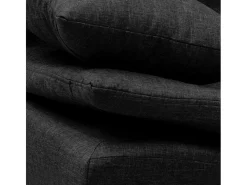 Sofá cama de microfibra de 2 plazas de diseño moderno Centenario - Negro
