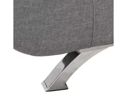 Sofá cama de microfibra de 2 plazas de diseño moderno Centenario - Gris