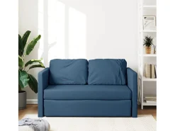 Sofá cama de suelo 2 en 1 tela azul 112x174x55 cm ES99632