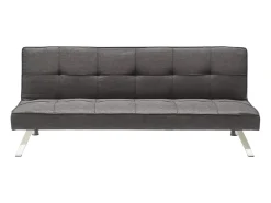Sofá cama de tejido 2 plazas diseño moderno Gemma clic-clac - Gris Oscuro