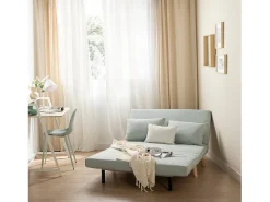 Sofá cama de Tela Aguamarina 79 x 117- Noa