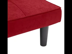 Sofá Cama Diseño En Tejido 2 Plazas para casa y oficina Giada - Rojo