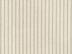 Sofá cama exprés AMELIA de 3 plazas en pana beige - Superficie de descanso de 140 cm - Colchón viscoelástico de 13 cm