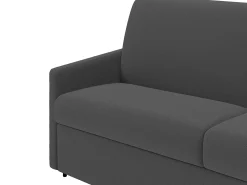 Sofá cama exprés de 4 plazas de tela color gris CALIFE