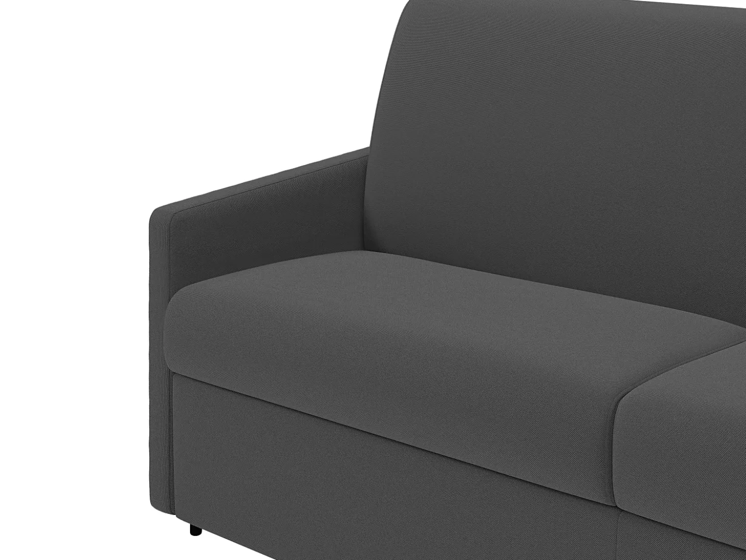 Sofá cama exprés de 4 plazas de tela color gris CALIFE
