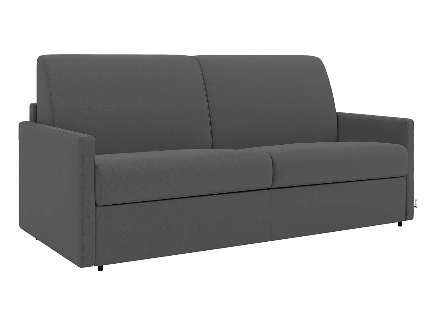 Sofá cama exprés de 4 plazas de tela color gris CALIFE