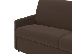 Sofá cama exprés de 4 plazas de tela color gris CALIFE