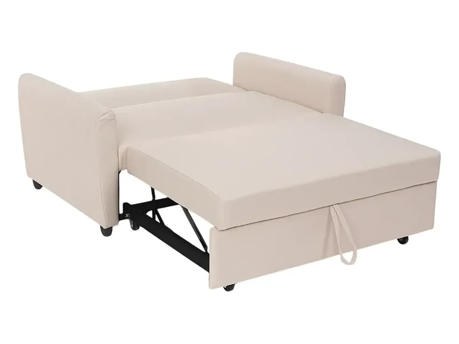 Sofá cama extraíble de 2 plazas diseño moderno en tejido PORTO RICO - Beige
