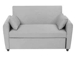 Sofá cama extraíble de 2 plazas diseño moderno en tejido PORTO RICO - Gris