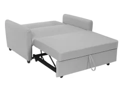 Sofá cama extraíble de 2 plazas diseño moderno en tejido PORTO RICO - Gris