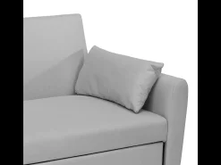 Sofá cama extraíble de 2 plazas diseño moderno en tejido PORTO RICO - Gris