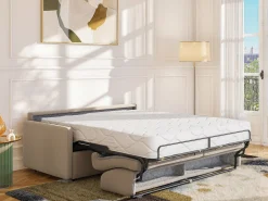 Sofá cama italiano 2p 22 cm tela - Color Gris CALIFE