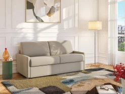 Sofá cama italiano 3p 22 cm tela - Color Gris CALIFE