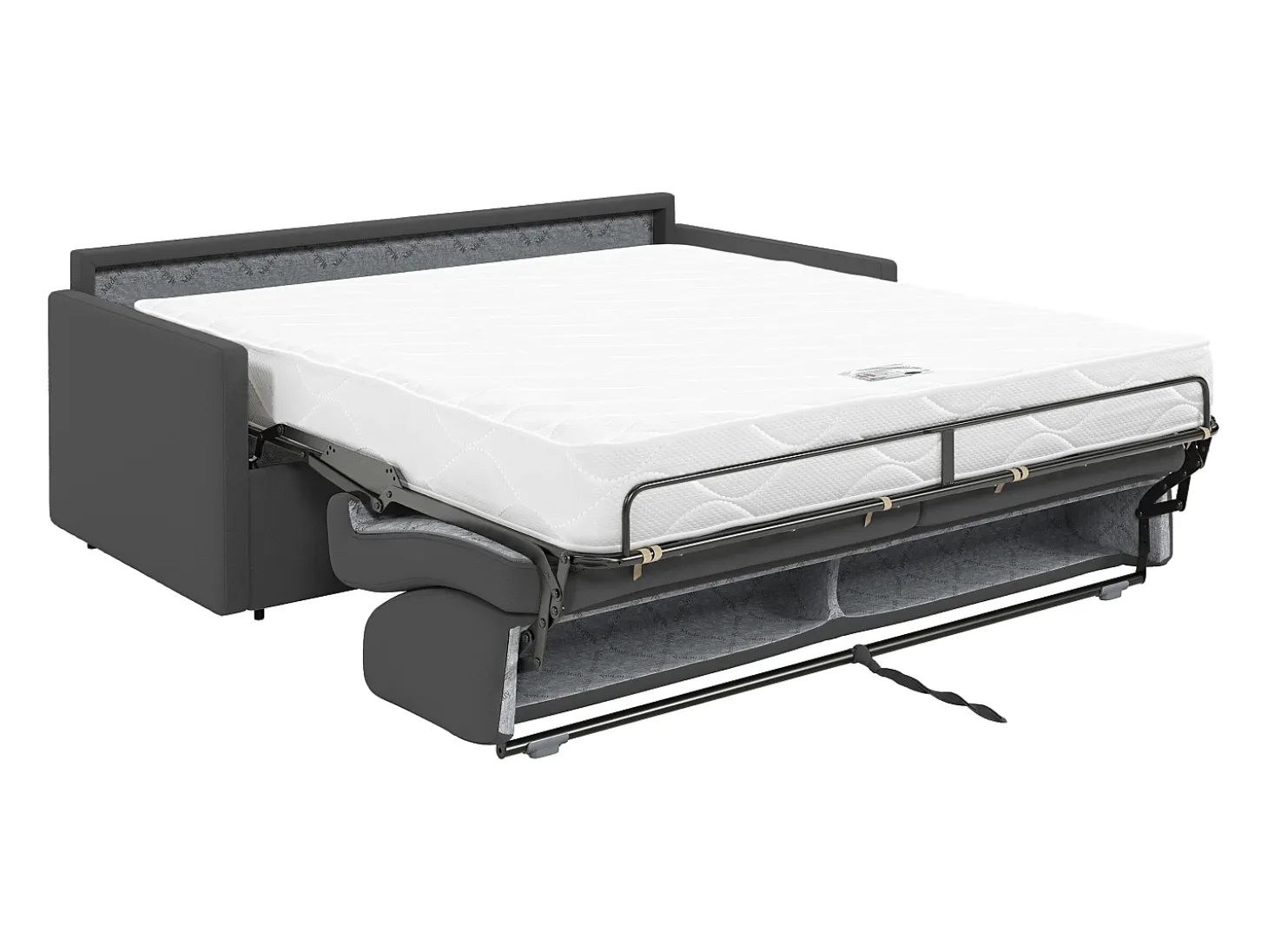 Sofá cama italiano 3p 18 cm tela - Color Gris CALIFE