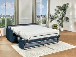 Sofá cama italiano 3p 22 cm tela - Color Gris CALIFE