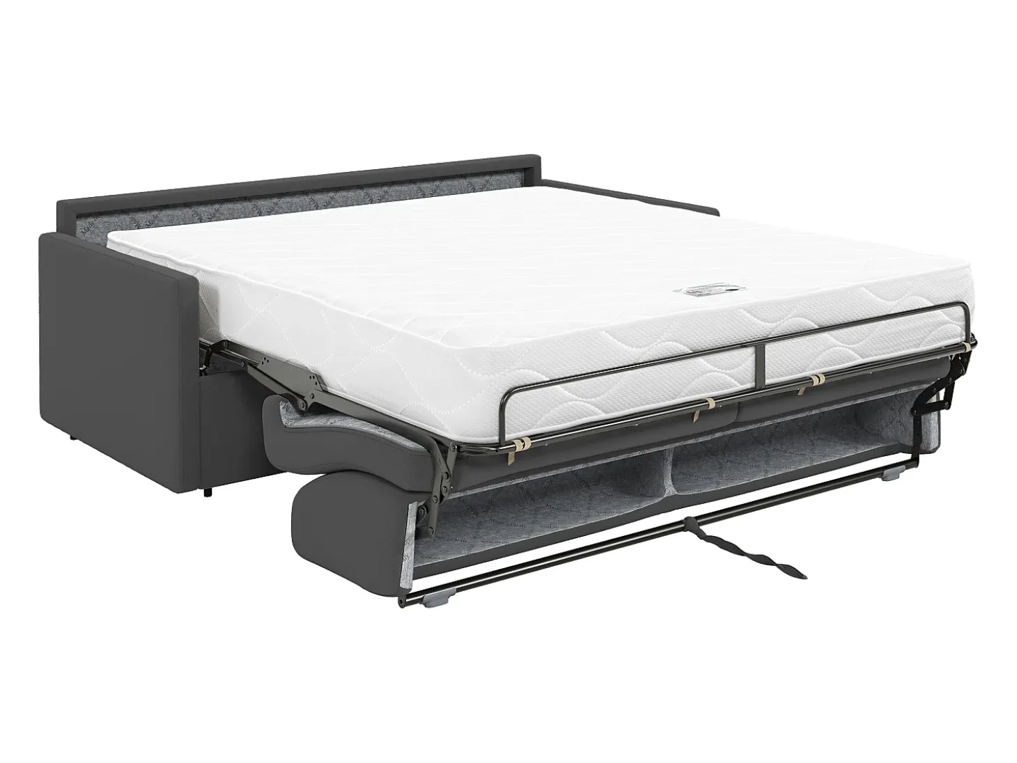 Sofá cama italiano 4p 22 cm tela - Color Gris CALIFE