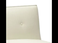 Sofá cama moderno de 2 plazas en tejido Larimar para Salón y sala de estar - Blanco