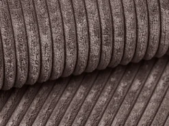 Sofá cama rinconera derecha de pana malva - AMELIA