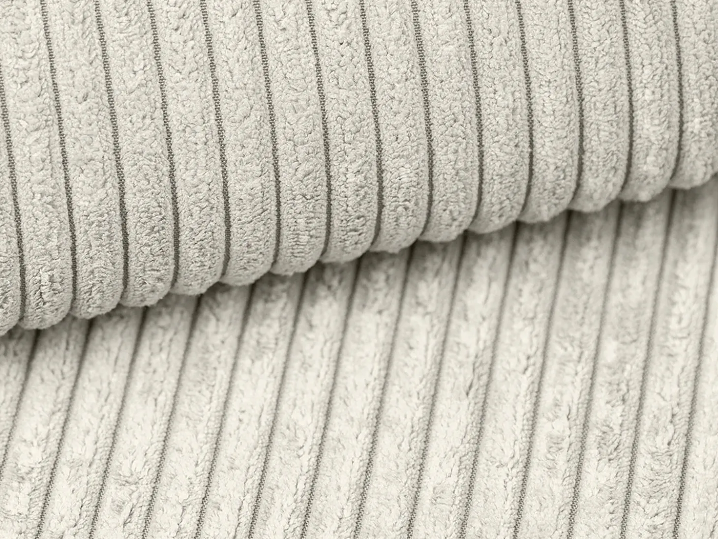 Sofá cama rinconera izquierda de pana beige - AMELIA de Pascal Morabito