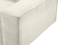 Sofá cama rinconera izquierda de pana beige - AMELIA de Pascal Morabito