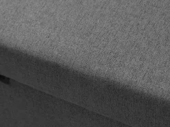 Sofá cama rinconera reversible de tela con arcón y pufs antracita SELIM