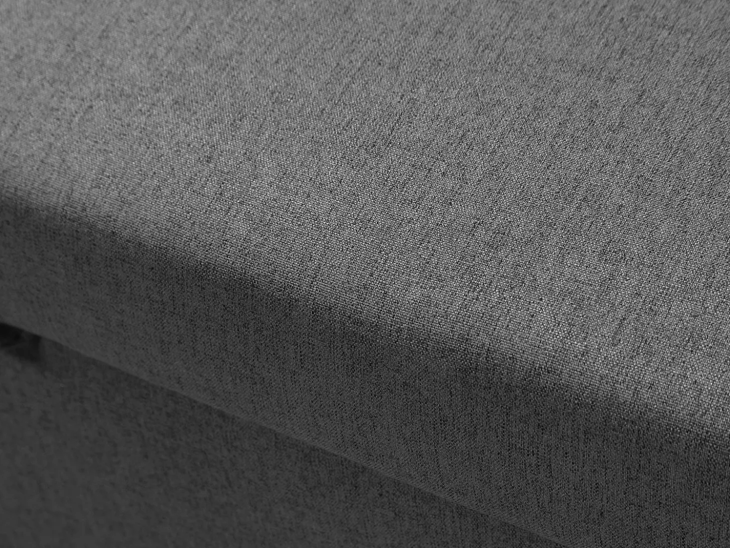 Sofá cama rinconera reversible de tela con arcón y pufs antracita SELIM