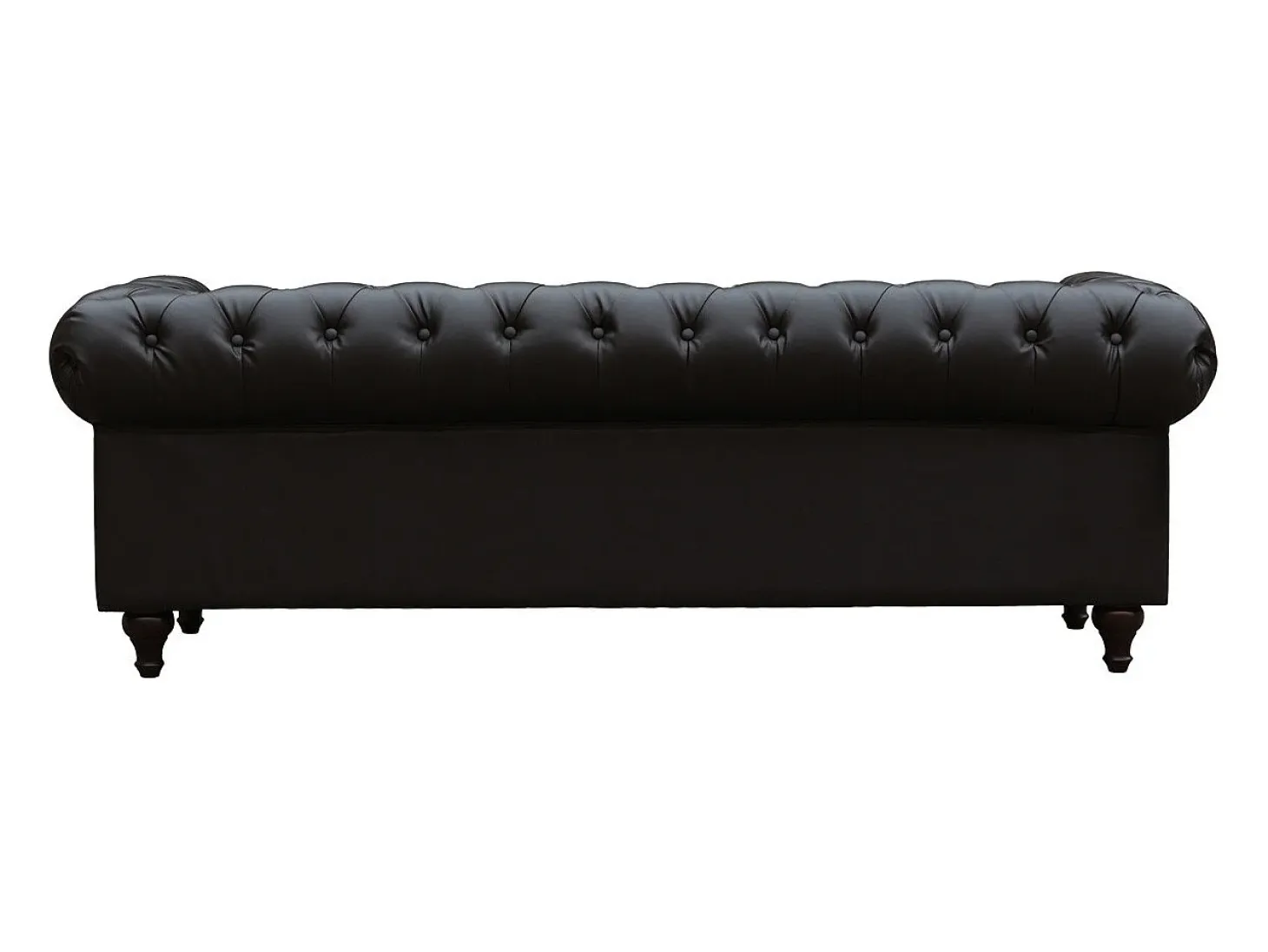 Sofá Chesterfield "Aliza" 3 plazas - Marron
