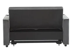 Sofá convertible 3 en 1 con respaldo ajustable y portavasos, terciopelo gris, para espacios pequeños o estudios