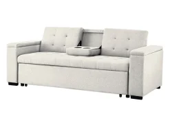 Sofá convertible 3 plazas en tela beige NOHO