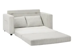 Sofá convertible de 2 plazas MIRTO en pana beige