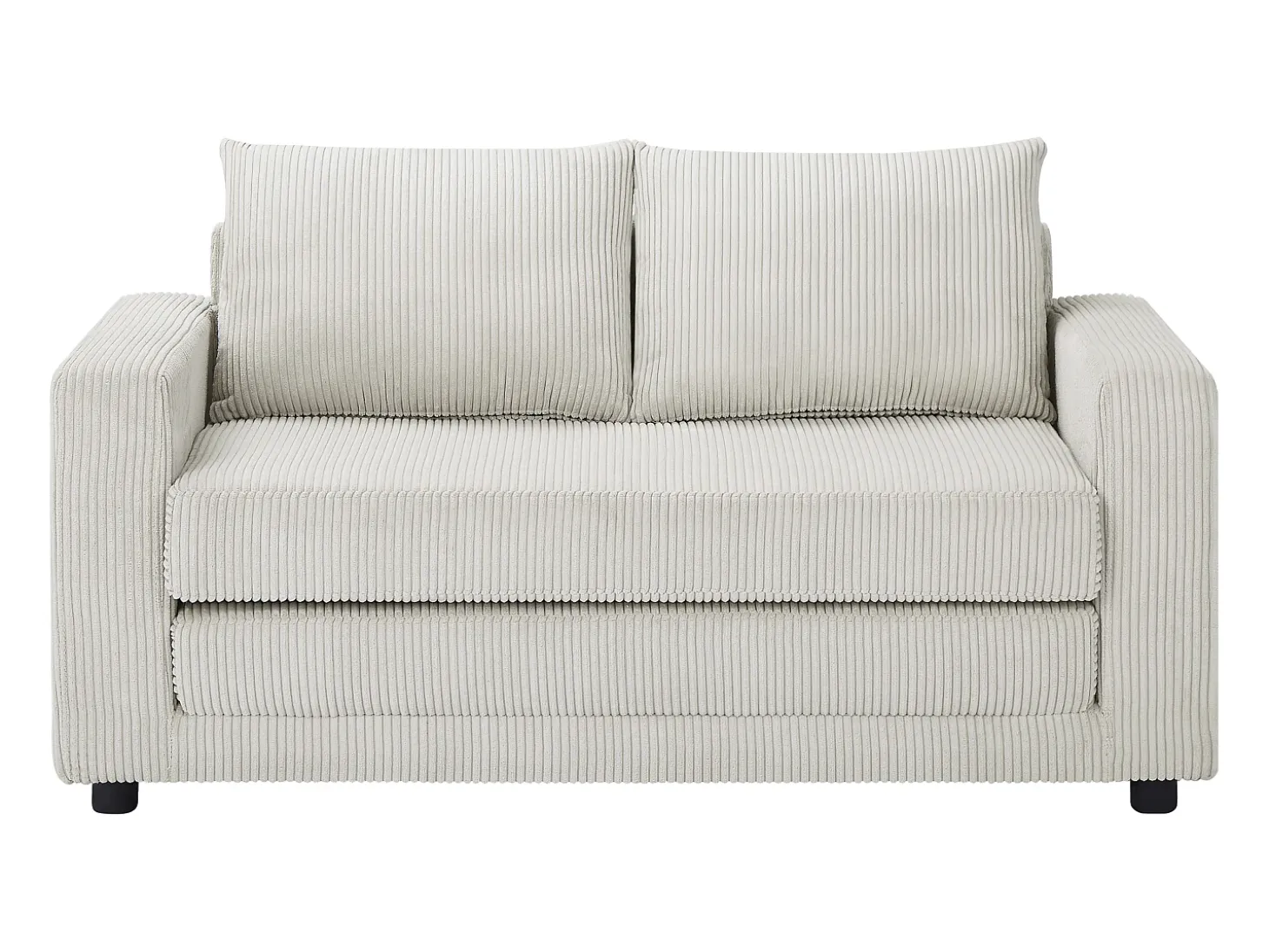 Sofá convertible de 2 plazas MIRTO en pana beige