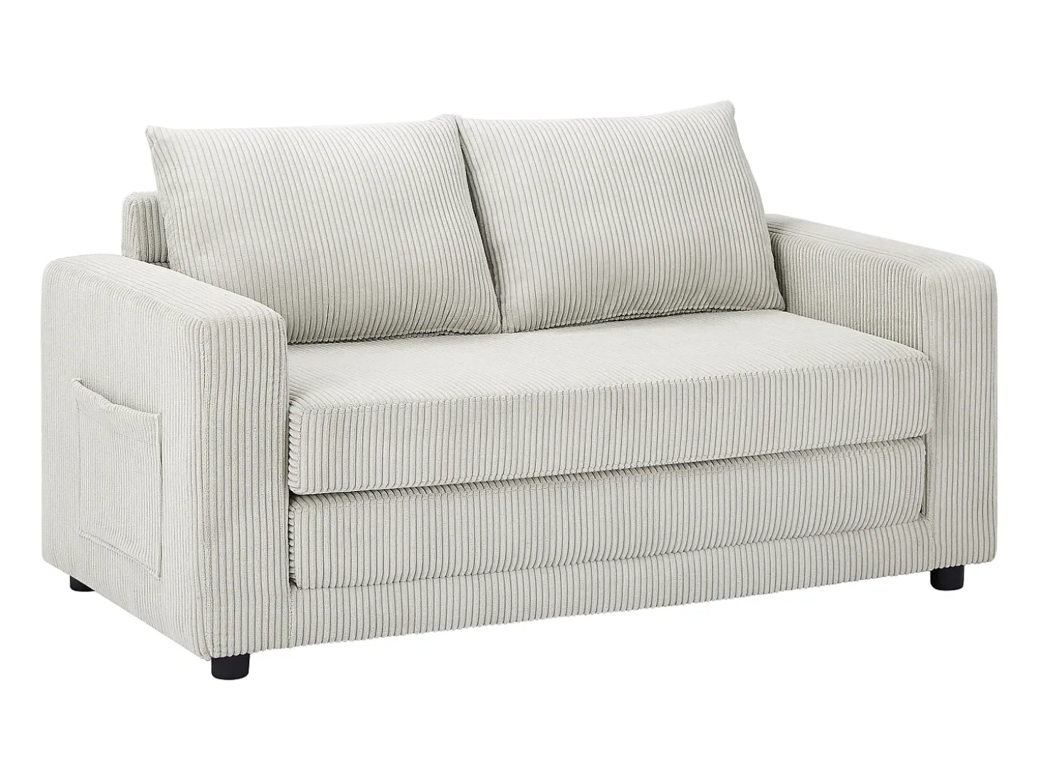 Sofá convertible de 2 plazas MIRTO en pana beige