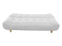 Sofá convertible diseño escandinavo gris y roble YUMI