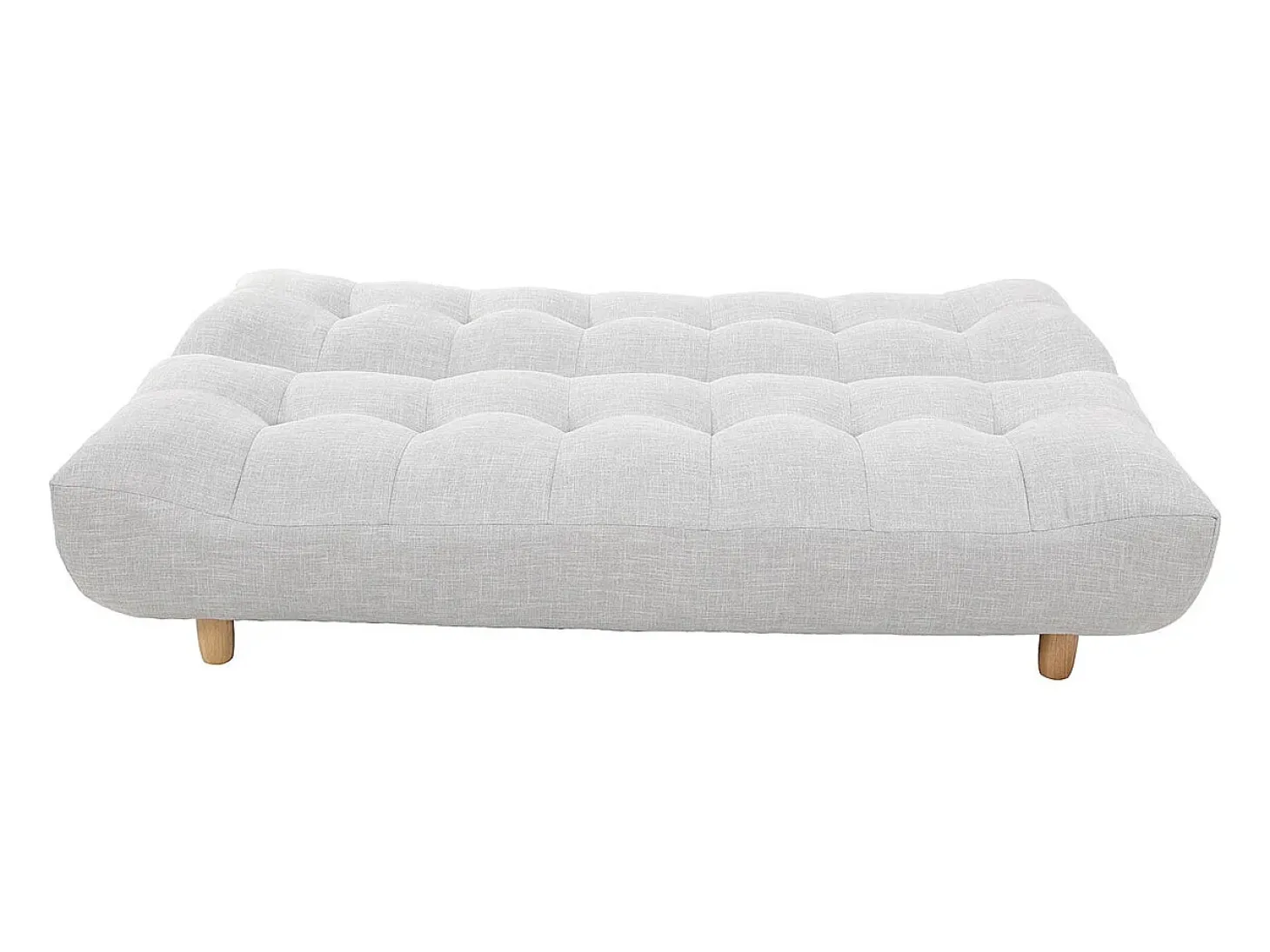 Sofá convertible diseño escandinavo gris y roble YUMI