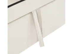 Sofá convertible individual de terciopelo beige con soporte para teléfono y portavasos, ideal para salón y dormitorio