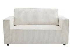Sofá convertible recto de pana <> - 2 asientos - Beige