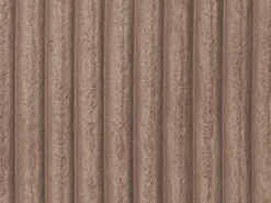 Sofá de 3 plazas con asiento profundo en panas grandes color taupe CALAZO