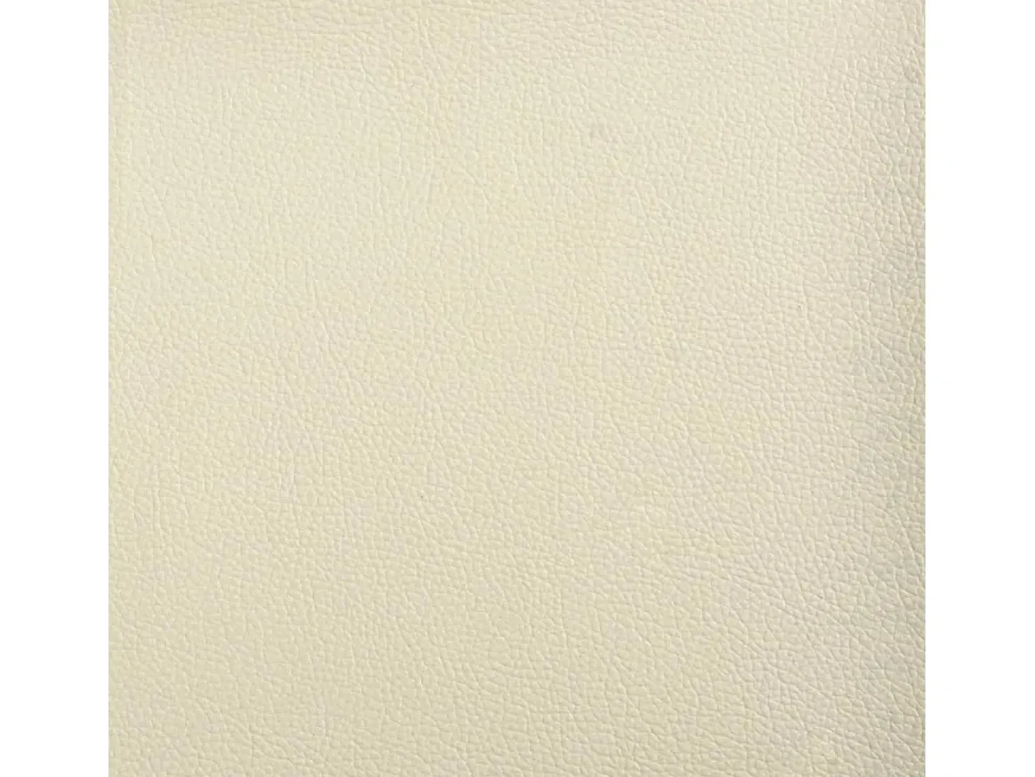 Sofá de 2 plazas con cojines cuero sintético color crema 120 cm