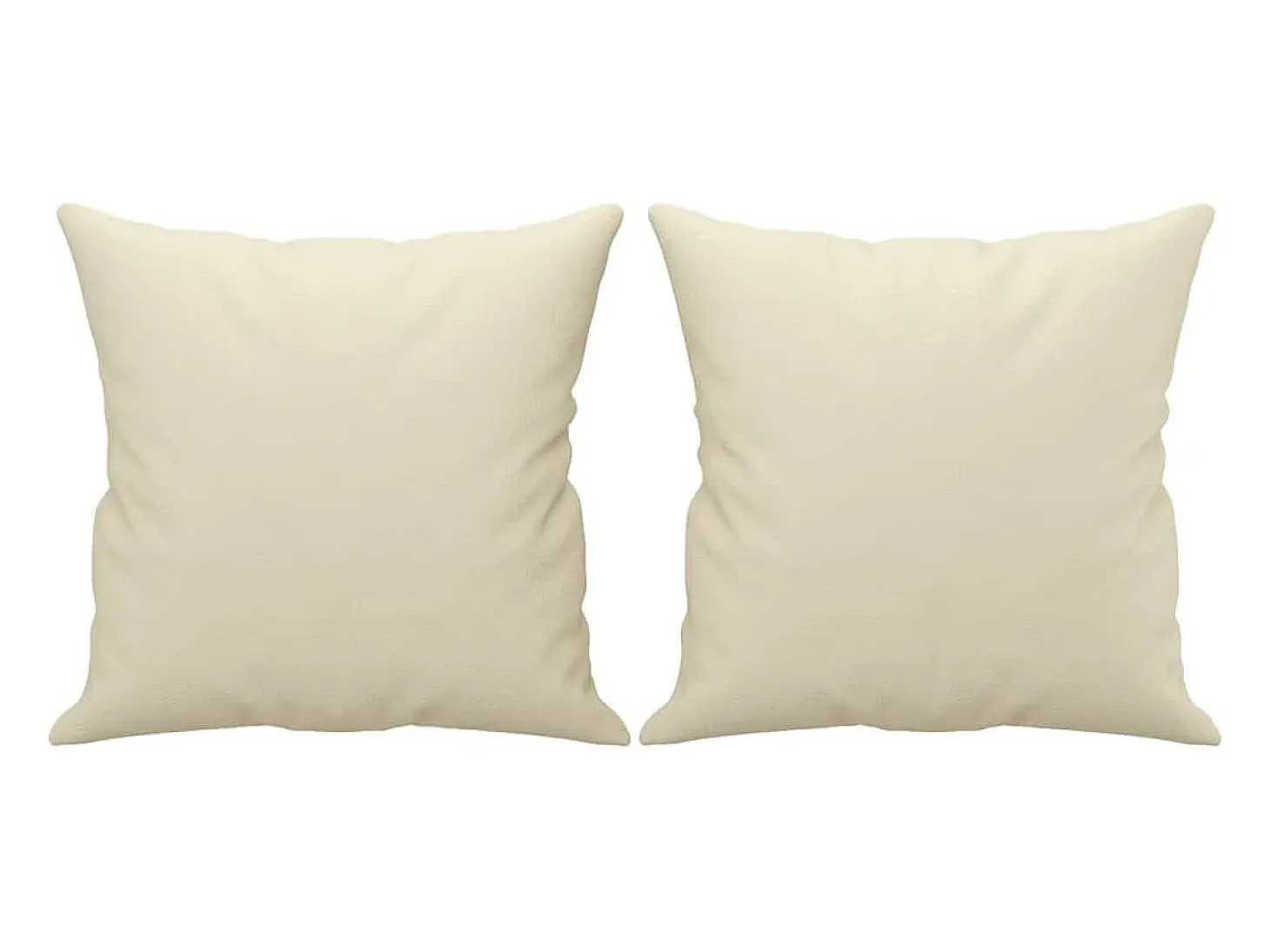 Sofá de 2 plazas con cojines cuero sintético color crema 120 cm