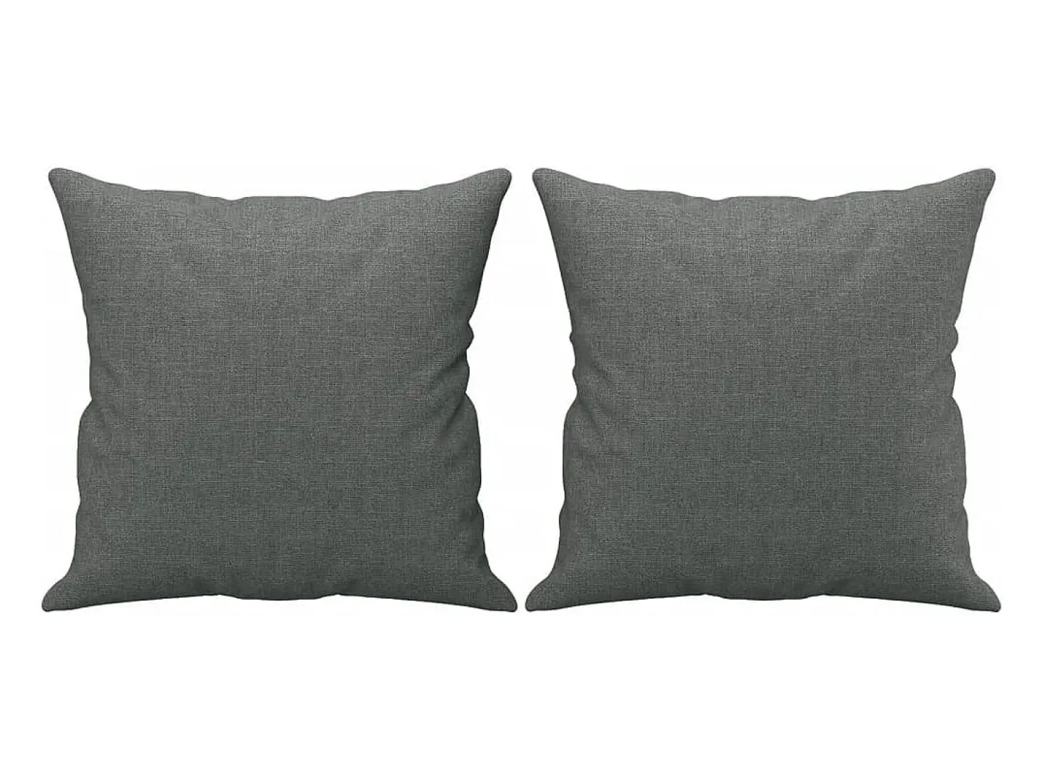 Sofá de 3 plazas con cojines tela gris oscuro 180 cm