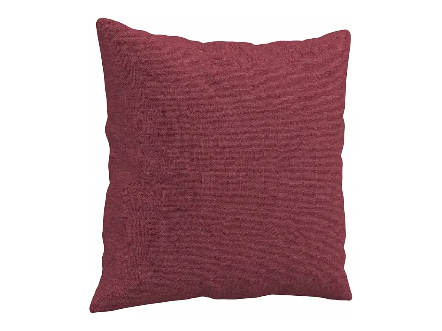 Sofá de 3 plazas con cojines tela rojo tinto 180 cm