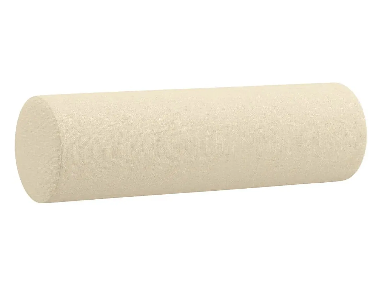 Sofá de 3 plazas con cojines tela color crema 180 cm