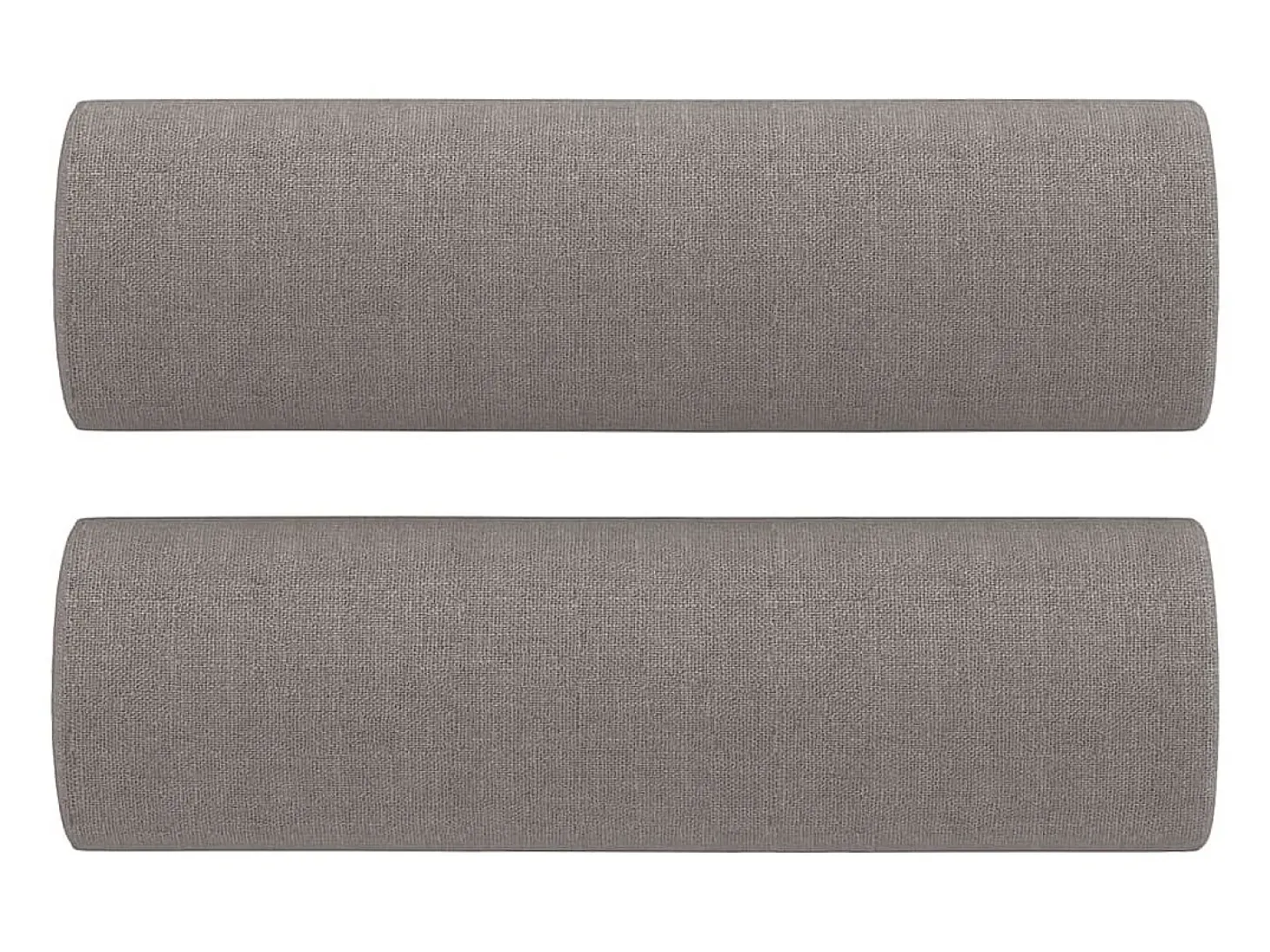 Sofá de 2 plazas con cojines tela gris taupe 120 cm