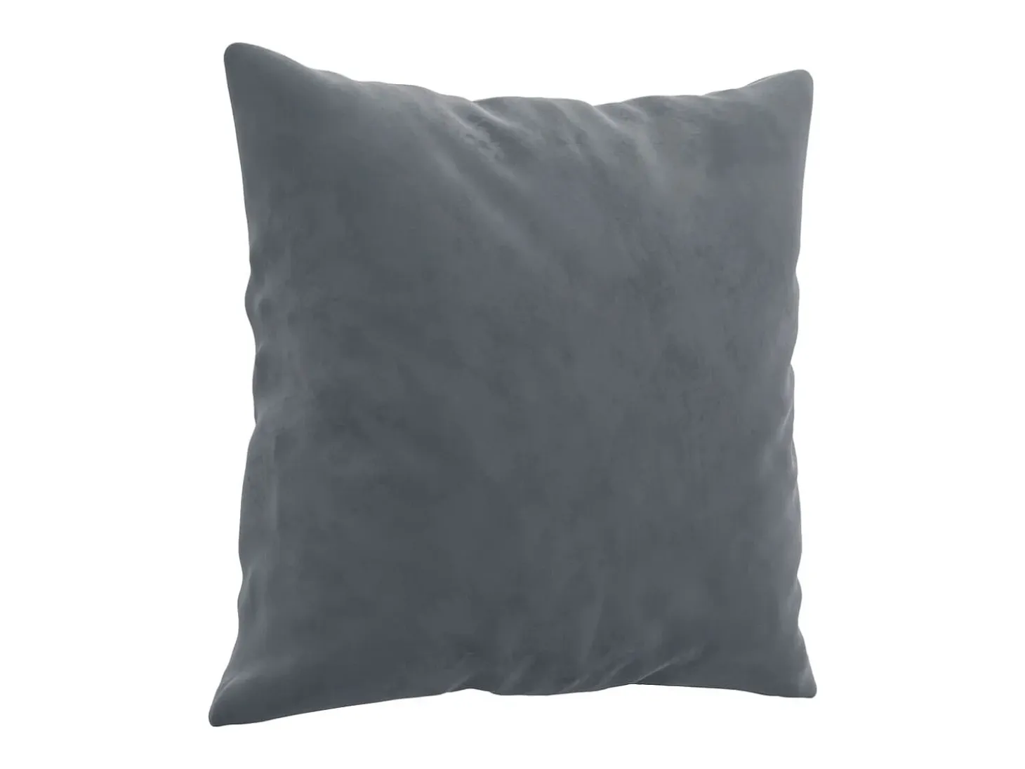Sofá de 3 plazas con cojines terciopelo gris oscuro 180 cm