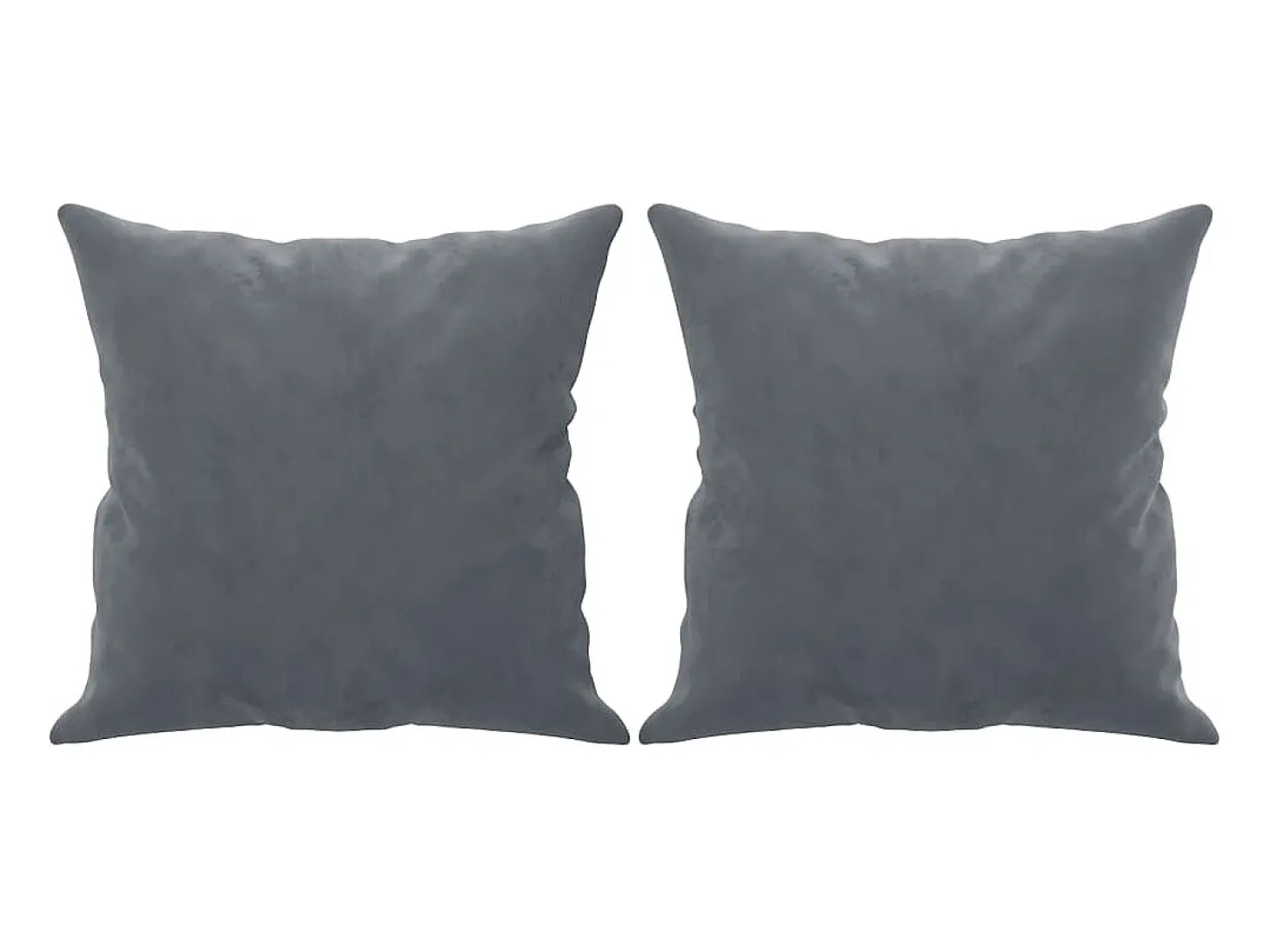 Sofá de 3 plazas con cojines terciopelo gris oscuro 180 cm