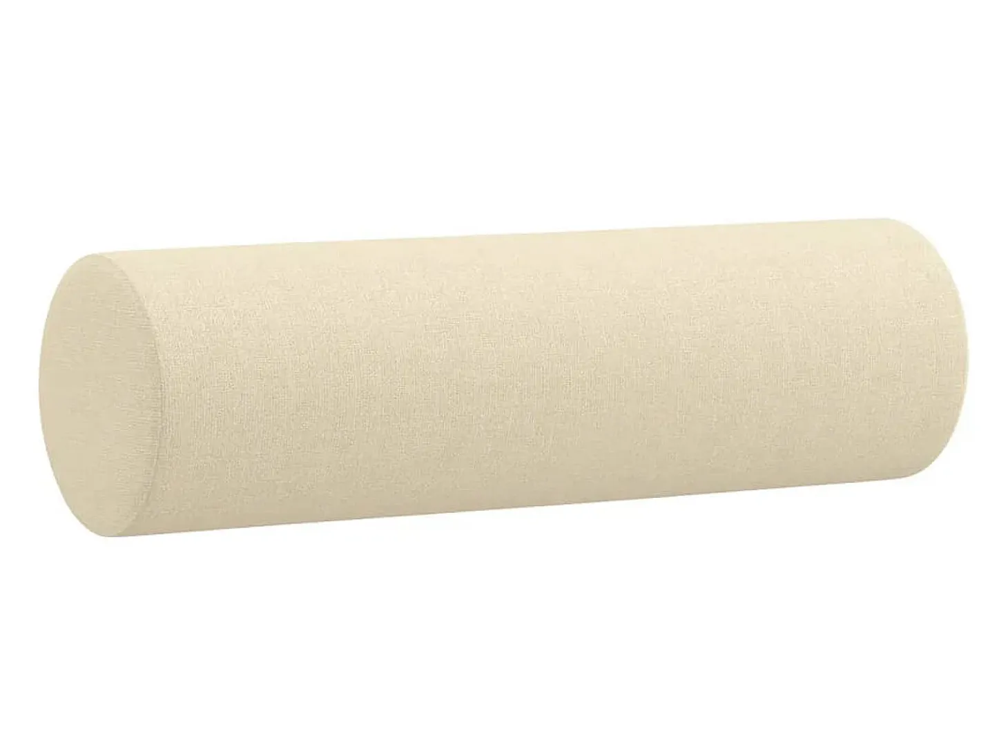 Sofá de 2 plazas con cojines tela color crema 120 cm