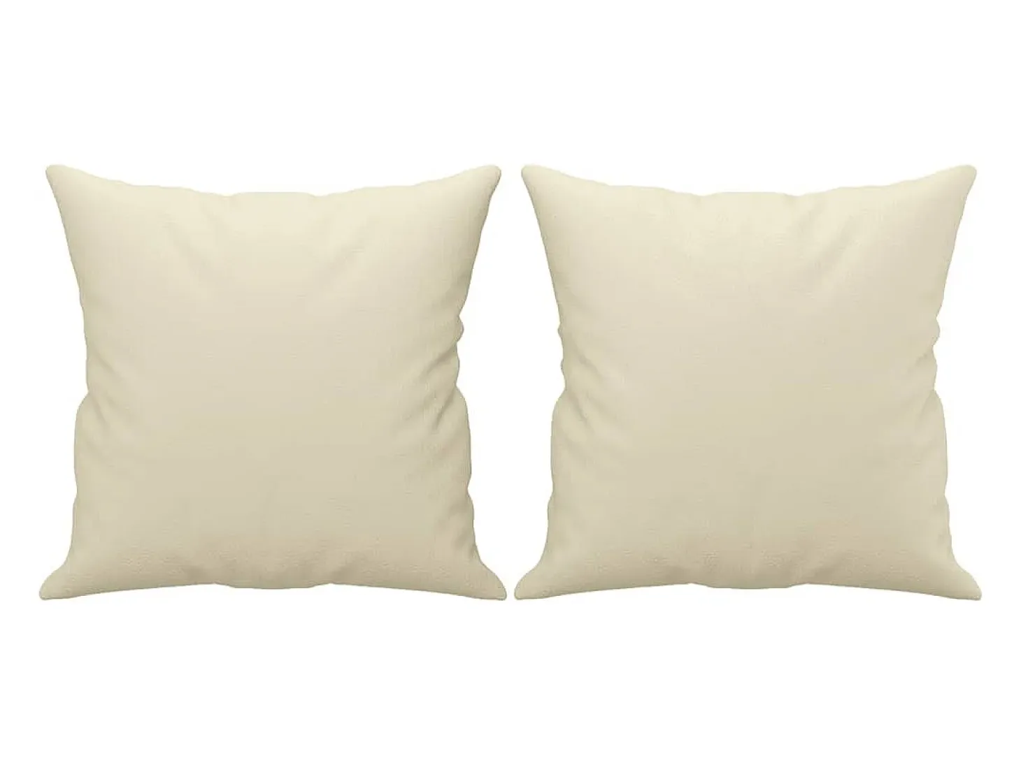 Sofá de 2 plazas con cojines cuero sintético color crema 140 cm ES550332