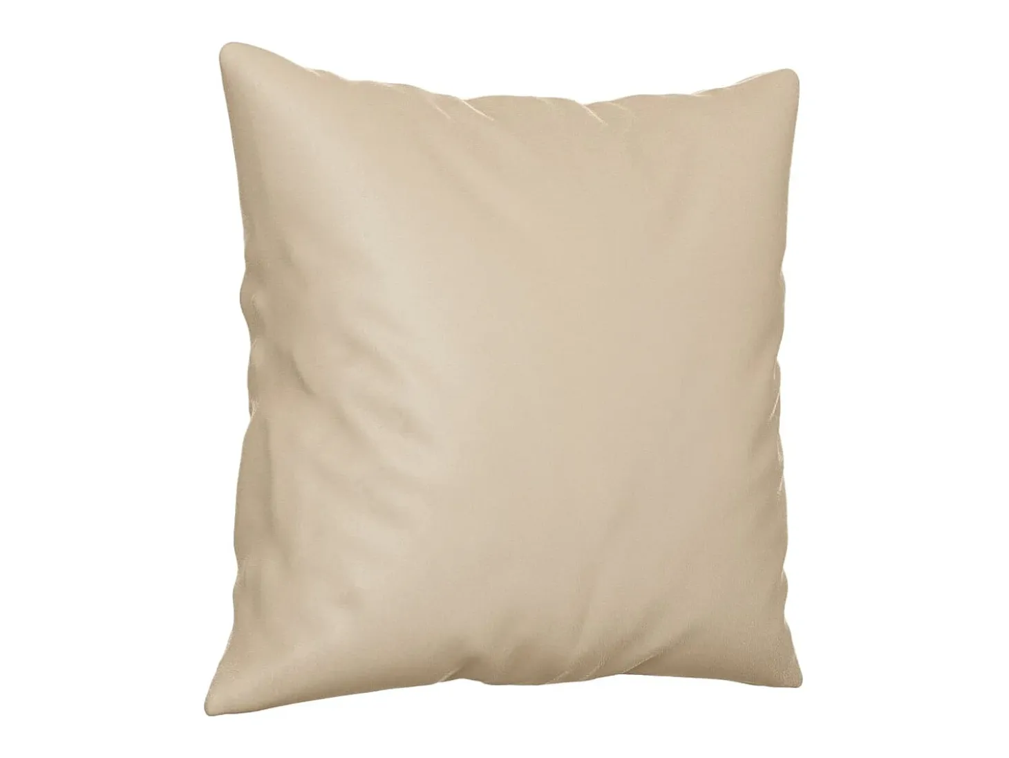 Sofá de 3 plazas con cojines tela microfibra color crema 180 cm