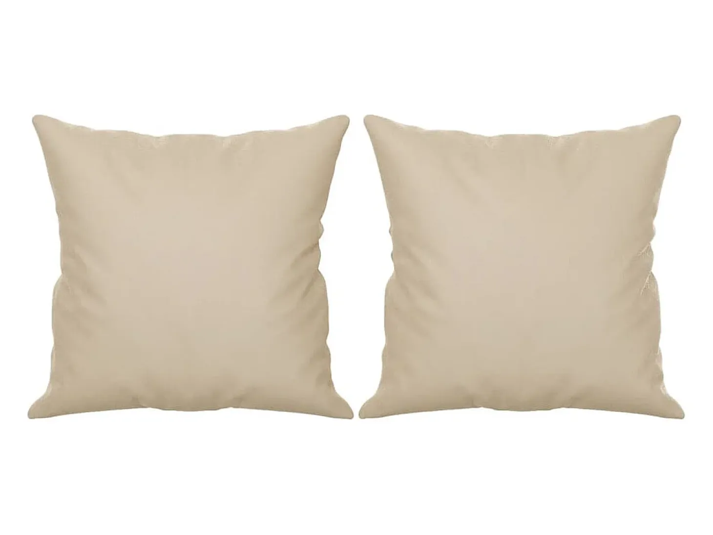Sofá de 3 plazas con cojines tela microfibra color crema 180 cm
